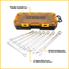 DEWALT Combination Wrench Set, Metric, 8 Pieces (DWMT73810)