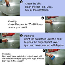 Waterproof Scratch Repair pen Removing Clear Pen for Cars Trucks Motorcycles Boats Scratch Remover Applicator Practical Tool (black)