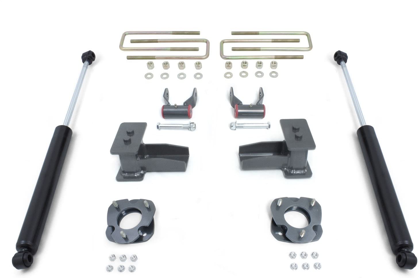 Maxtrac Suspension 903151 Body Lift Kit and Component (2.5In Strut Spacers, 5In Blocks/U-Bolt, 1In Shackle, Maxtrac Shocks 3200Ll-4)
