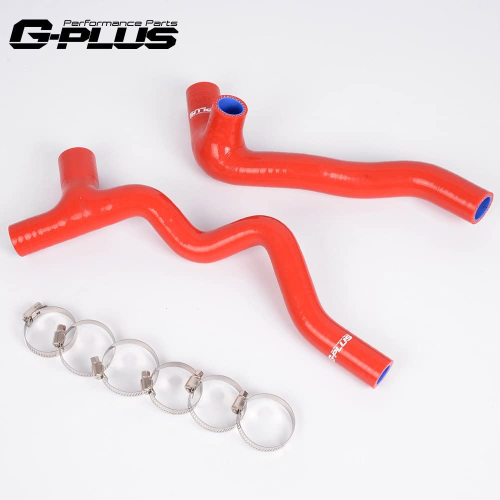 Red Silicone Crankcase Breather Hose Clamps Kit Red For VW Golf Jetta GTI GLI TT Audi 1.8T 1999 2000 2001 2002 2003 2004 2005