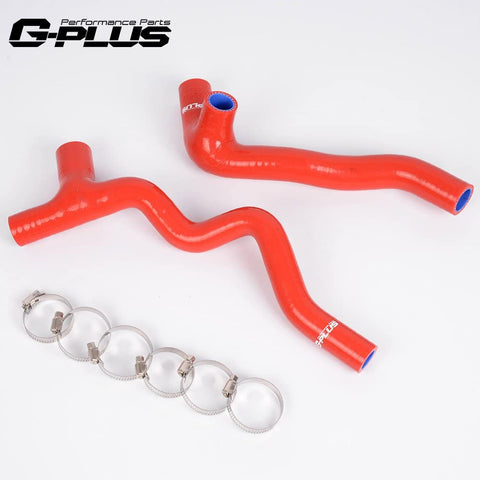 Red Silicone Crankcase Breather Hose Clamps Kit Red For VW Golf Jetta GTI GLI TT Audi 1.8T 1999 2000 2001 2002 2003 2004 2005