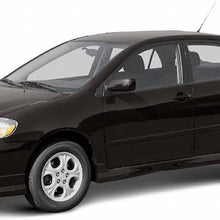 Window Visors Compatible With 2003-2008 Toyota Corolla | Dark Smoke Car Rain Sun Window Shade Guard Wind Deflector Smoke by IKON MOTORSPORTS| 2004 2005 2006 2007