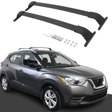 Kingcher 2 Pieces Cross Bars Fit for 2017 2018 2019 2020 2021 Nissan Kicks Black Baggage Luggage Roof Rack Crossbars