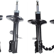 Installation Is Quick and Easy Without Any Changes Set of 4 Front+Rear Strut Shock Absorber Kit Compatible with Corolla Chevy Geo Prizm