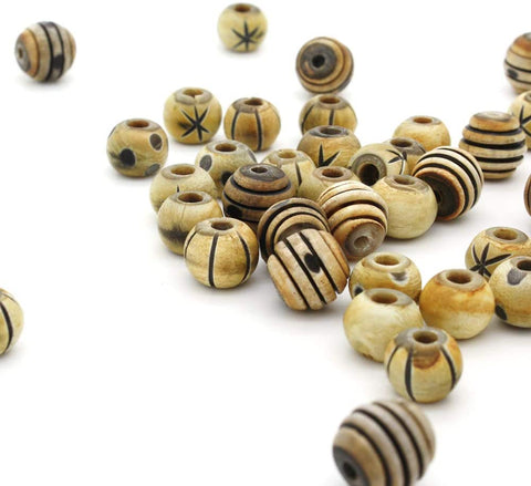 Beads Unlimited Horn Round, 6mm, Natural