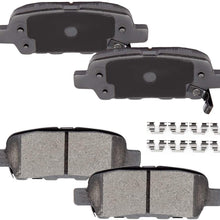 OCPTY Ceramic Brakes Pads, Rear Brake Pad with clip fit for Infiniti,for Nissan 350Z 370Z Altima Juke Leaf Maxima Murano Pathfinder Quest Rogue, Suzuki Grand Vitara