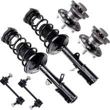 FINAUTO 6PCS Suspension Kit Shocks And Struts Assembly Rear Strut Spring Assembly Wheel Hub Stabilizer Bar Link Kit Fit for 1998-2002 Chevrolet Prizm 1993-1997 Geo Prizm 1993-2002 Toyota Corolla