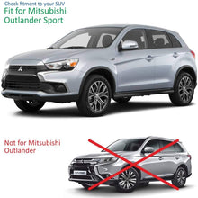 CLIM ART Incredibly Durable Rain Guards Suitable for Mitsubishi Outlander Sport 2011-2020, Original Tape-on Window Deflectors, Vent Window Visors, Dark Smoke, 4 pcs. - 411046
