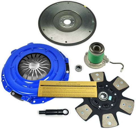 EFTR STAGE 4 HD CLUTCH KIT & SLAVE CYL & FLYWHEEL WORKS WITH 05-10 FORD MUSTANG GT 4.6L 281