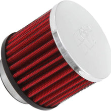 K&N Vent Air Filter/ Breather: High Performance, Premium, Washable, Replacement Engine Filter: Flange Diameter: 1.5 In, Filter Height: 2.5 In, Flange Length: 0.4375 In, Shape: Breather, 62-1460