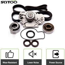 Scitoo TBK216WP Fits 92-96 Honda Prelude Si SE 2.3L 2.3 H23A1 Timing Belt Kit Water Pump