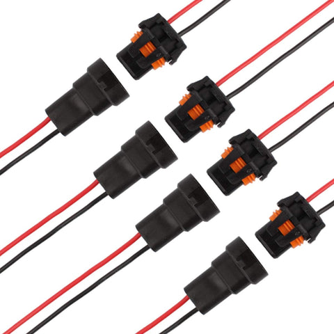 Winka HB4 9006 Female Adapter Wiring Harness Sockets For Headlights Fog Lights 4pcs