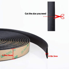 CloudBuyer Universal Car Windshield Seal Strip,Self Adhesive Wind Noise Reduction,Automotive Sunroof Soundproof Strip,33feet(10m)
