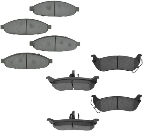 Ceramic Disc Brake Pads Front & Rear Kit for Chrysler Pacifica SUV