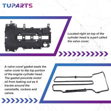 TUPARTS Engine Valve Cover with Gasket fit for 11 12 13 14 15 16 17 E-ncore A-Barth Volt for Chevy Trax Cruze Sonic ELR Replace 55573746 25198498 Valve Cover Sets