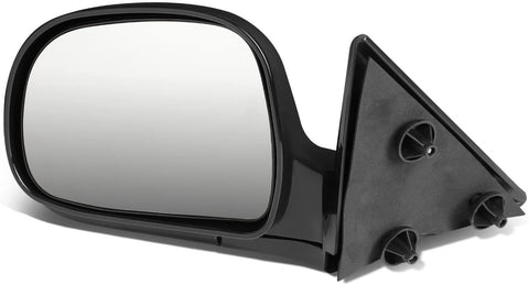 DNA Motoring OEM-MR-GM1320126 Left/Driver Manual Side View Mirror [For 94-97 Chevy S10/GMC Sonoma]