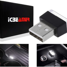 ICBEAMER [ Color:Red Universal USB Interface Plug-in Miniature Night Light LED Car Interior Trunk Ambient Atmosphere