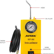 AUTOOL SDT-202 Automotive 12V Locator Support EVAP Fuel Detector SDT202 Car Pipe Leak Tester for All Vehicle