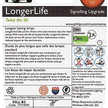 Philips 55 LongerLife Miniature Bulb, 2 Pack