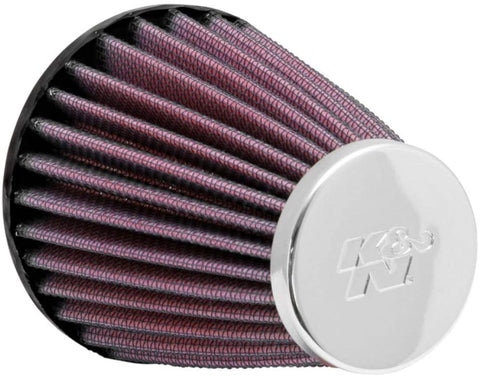 K&N Universal Clamp-On Air Filter: High Performance, Premium, Replacement Engine Filter: Flange Diameter: 2.0625 In, Filter Height: 4 In, Flange Length: 0.625 In, Shape: Round Tapered, RC-1200