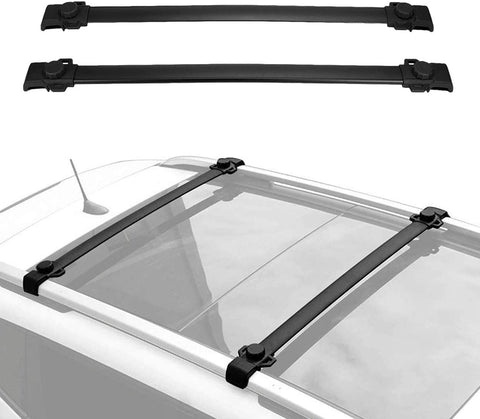 ALAVENTE Roof Rack Crossbars Replacement for Jeep Renegade 2014 2015 2016 2017 2018, Luggage Rack Crossbars for Renegade 14-18 with Vertical Side Bars