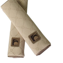 Auto Car Seat Belt Cover Plush Seat Shoulder Pad Cushion Strap Covers 2 Pcs One Pair (Beige)