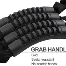 Jeep Roll Bar Grab Handle, Heavy Duty Grab Handle with Adjustable Straps Easy-to-fit Durable Jeep Wrangler Accessories for Jeep Wrangler YJ TJ JK JL Sports Sahara Freedom Rubicon X Unlimited 1995-2020