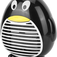 Mini Heater Fan, Household Electric Heater Portable Office Desktop Portable Heater Fan Mini Electric Fan Heater Warmer for Winter PTC Ceramic Heating (Black)