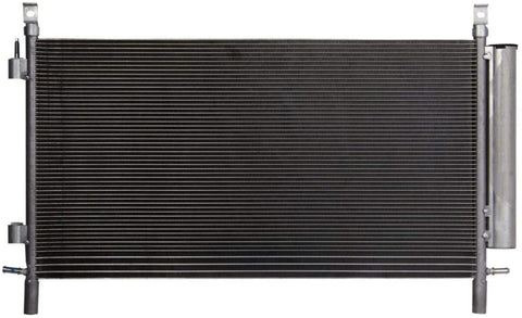 VioletLisa All Aluminum Air Condition Condenser 1 Row Compatible with 2010-2011 Camaro Without Oil Cooler