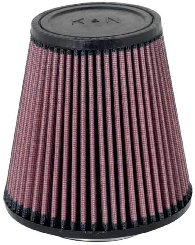 K&N Universal Clamp-On Air Filter: High Performance, Premium, Washable, Replacement Filter: Flange Diameter: 3.375 In, Filter Height: 6 In, Flange Length: 0.625 In, Shape: Round Tapered, RU-5168