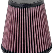 K&N Universal Clamp-On Air Filter: High Performance, Premium, Washable, Replacement Filter: Flange Diameter: 3.375 In, Filter Height: 6 In, Flange Length: 0.625 In, Shape: Round Tapered, RU-5168