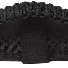 Paracord Roll Bar Grab Grip Handles 3Straps Handles Fit for 2 to 3-inch Roll Bars for Most Jeep Wrangler Models TJ CJ YJ JK JKU JL JLU(Sport, Willys,Sahara,Rubicon) 1986-2019+(2 Pcs,Black)