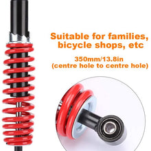 Kuuleyn Shock Suspension, 350mm/13.8in Aluminium Alloy Rear Shock Absorber Universal Fit for Dune Buggy Quad Dirt Bike ATV