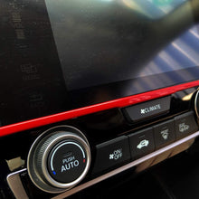 Screen Red Trim Sticker Interior Decoration Strip Car Styling Accessories For Honda 10th Gen Civic 2016 2017 2018 2019 2020