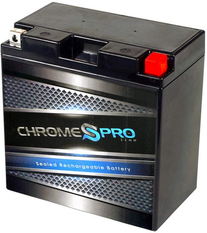 Chrome Battery CYB16CL-BS High Performance Power Sports Battery - Maintenance Free - AGM - Replacement for Jet Ski's