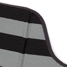 Black White/Gray American Flag - Front Windshield Sun Shade - Accordion Folding Auto Sunshade for Car Truck SUV - Blocks UV Rays Sun Visor Protector - Keeps Your Vehicle Cool - 58 x 28 Inch