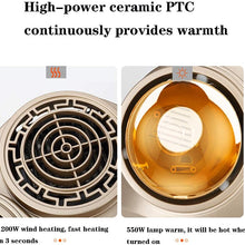 XLOO Fan,Heater,1200w,Fast Heating,Soft Light Eye Protection,Easy Installation on Wall,Ceramic PTC Heating,Used in Bathroom