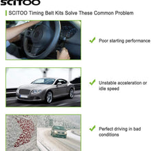 Engine Timing Part Belt Set Timing Belt Kits, SCITOO fit 2004 Pacifica 3.5L V6 SOHC 24v VIN 4 Replacement Timing Tools with Water Pump