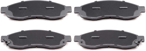 Scitoo Ceramic Discs Brake Pads, 4pcs Front Brake Pads Brakes Kits fit 2004 2005 2006 Infiniti QX56,2005 2006 Nissan Armada,2004 2005 2006 2007 Nissan Titan Compatible ATD1015C D1015-7918