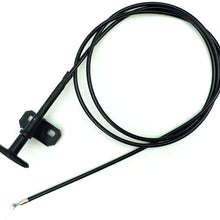 Nonstops Hood Bonnet Lock Release Control Cable Black Fits Toyota Corolla 1970 1974