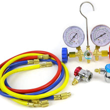 Auto Manifold Gauge R12 R22 R134A R502 A/C Set With Couplers