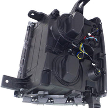 Head Lamp Set of 2 Compatible with CHEVROLET SILVERADO 1500 2014-2015 Right Side and Left Side Assembly Halogen Wt/Lt Models 3Rd Gen. CAPA