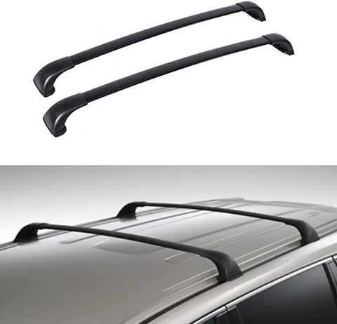 WGERT 1 Pair Black Aluminum Mount Onto the Rooftop Roof Rack Cross Bars Top Rail Carries Luggage Carrier Compatible with 14-17 Highlander LE 6940803571069