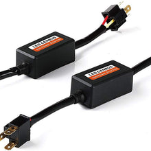 Xprite H4, 9003 LED Anti Flicker Harness Error Free Resistor Wiring Canbus Kit Canceler Decoder for LED Headlight Jeep Wrangler Harley Davidson (Pair)