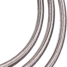 Qiilu AN6 Stainless Steel Braided Fuel Oil Line with 6pcs Swivel Fitting Hose End Adaptor 3.65m/12Ft