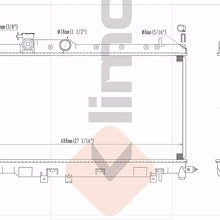 Klimoto Radiator With Out Transmission Cooler | fits Subaru Impreza 2004-2007 2.0L 2.5L H4 | Replaces 45111FE101