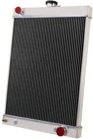 OzCoolingParts 30-50 Hot Rod 205159 Radiator, 3 Row Core Aluminum Radiator for 1930-1950 Hot Rod 30's 40's 50's w/Transmission Cooler 19-3/4