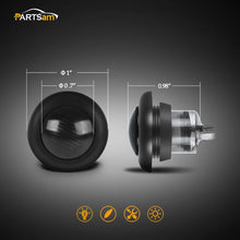2) 3/4" Smoked Amber LED Clearance Marker Bullet Light/Rubber Grommet 1 LED For Truck Pickups FLush Mount