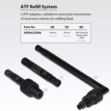 FIRSTINFO Auto Transmission Fluid Oil Filling Filler Adapter ATF Filler Adapter For Subaru, Nissan, VW, Passat & Tiguan after 2007 (3Pcs New Extra Adapters)