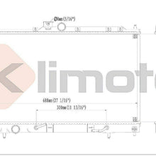 Klimoto Radiator | fits Mitsubishi Lancer 2006 Ralliart 2.4L L4 | KLI2970